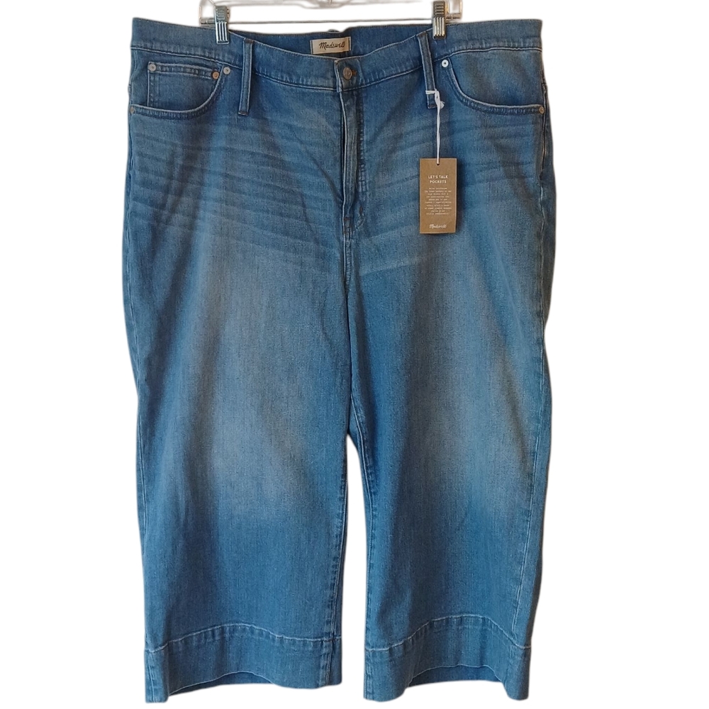 Madewell Wide-Leg Crop Jeans NWT